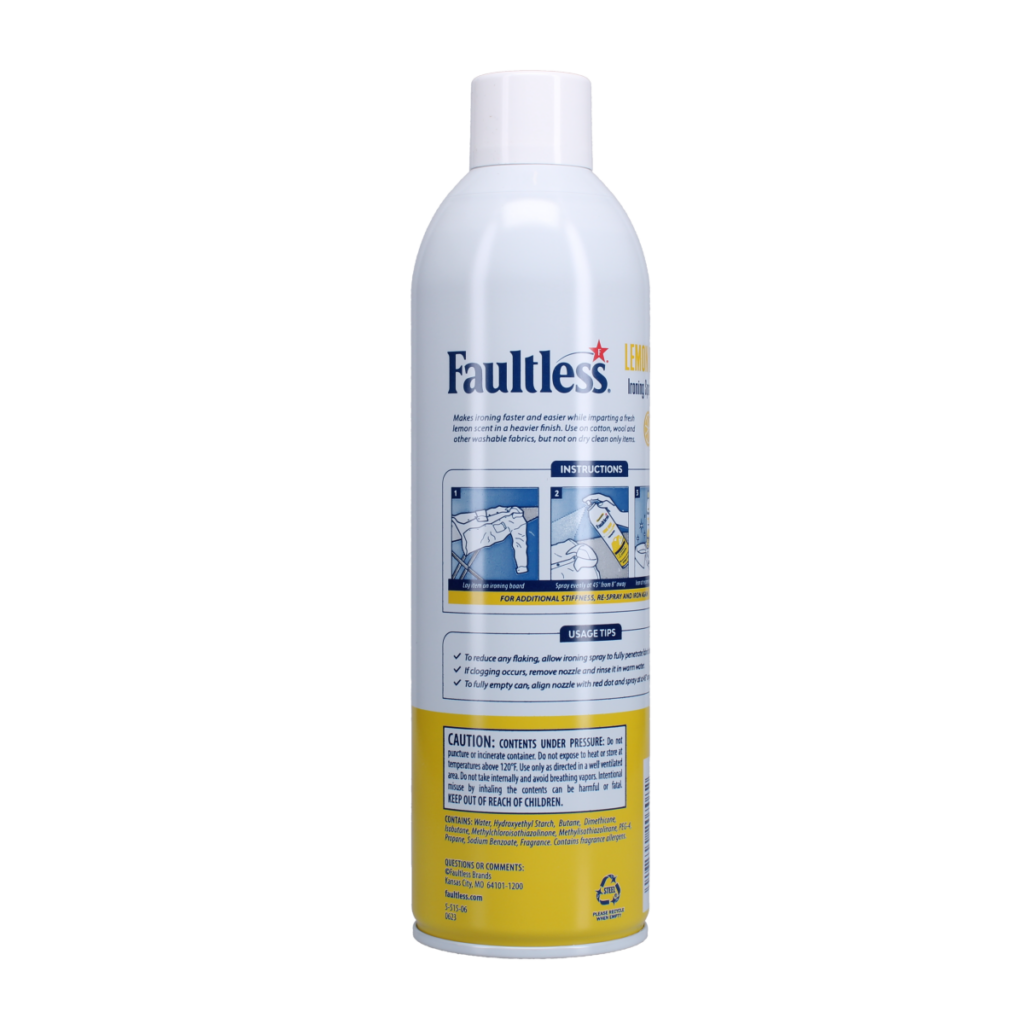 Faultless Original Finish Ironing Spray Starch - Fabric Care