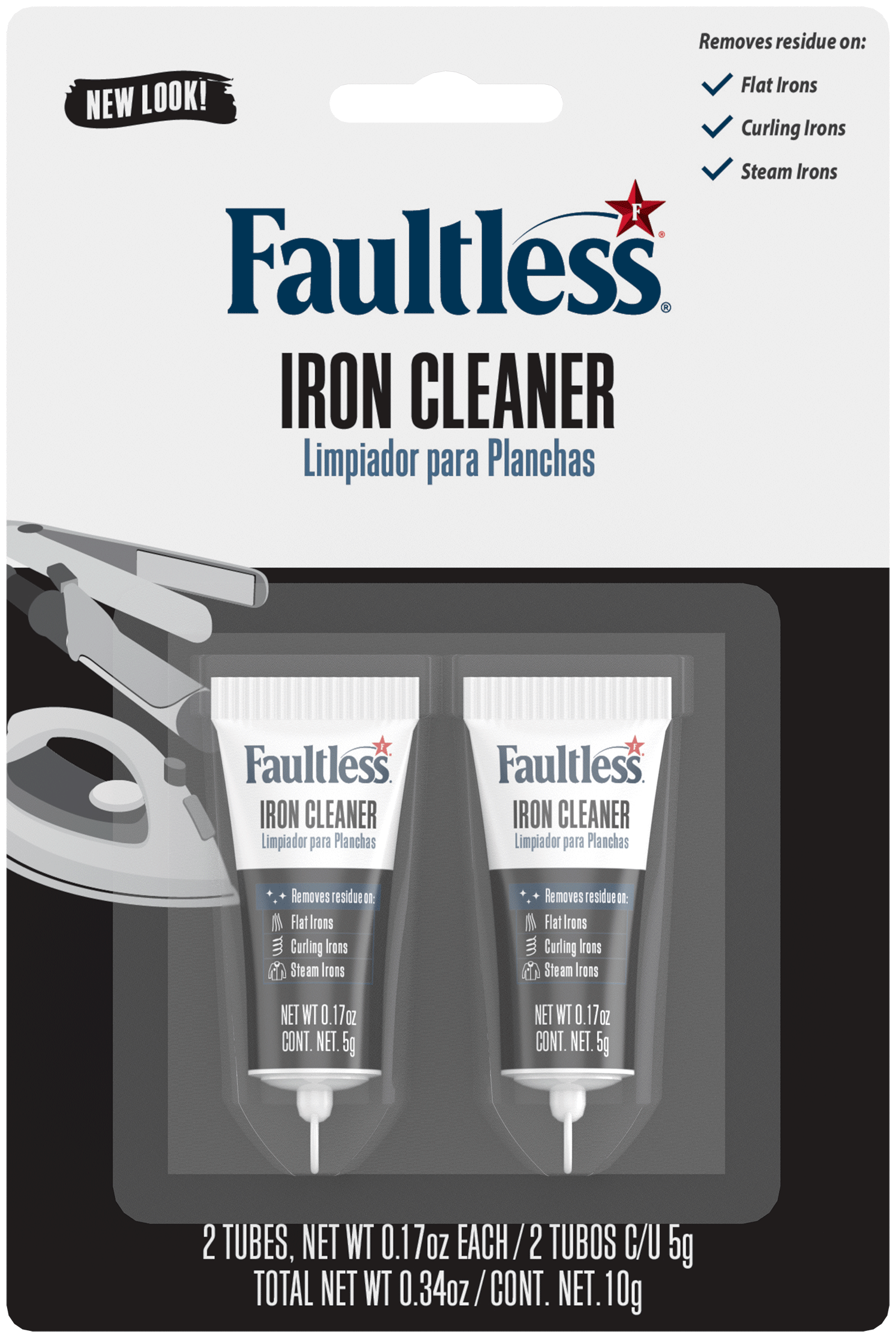 Faultless Iron Cleaner .17oz Tube Twin Pack Fabric Care