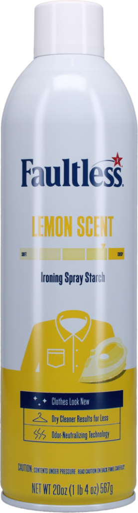 Choose Faultless Heavy Finish Starch or Sizing Ironing Spray FREE