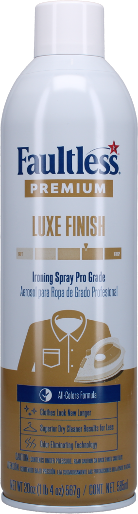 2) Faultless Premium Starch Luxe Finish Ironing Spray Pro Grade 20